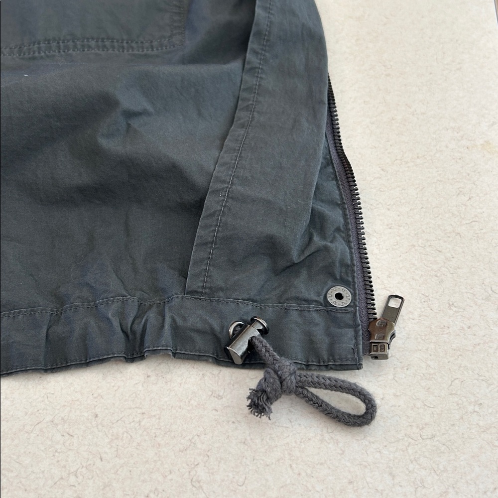 Forever 21 Gray Hooded Longline Full Zip Full Snap Parka KING Utility Jacket - Picture 11 of 15